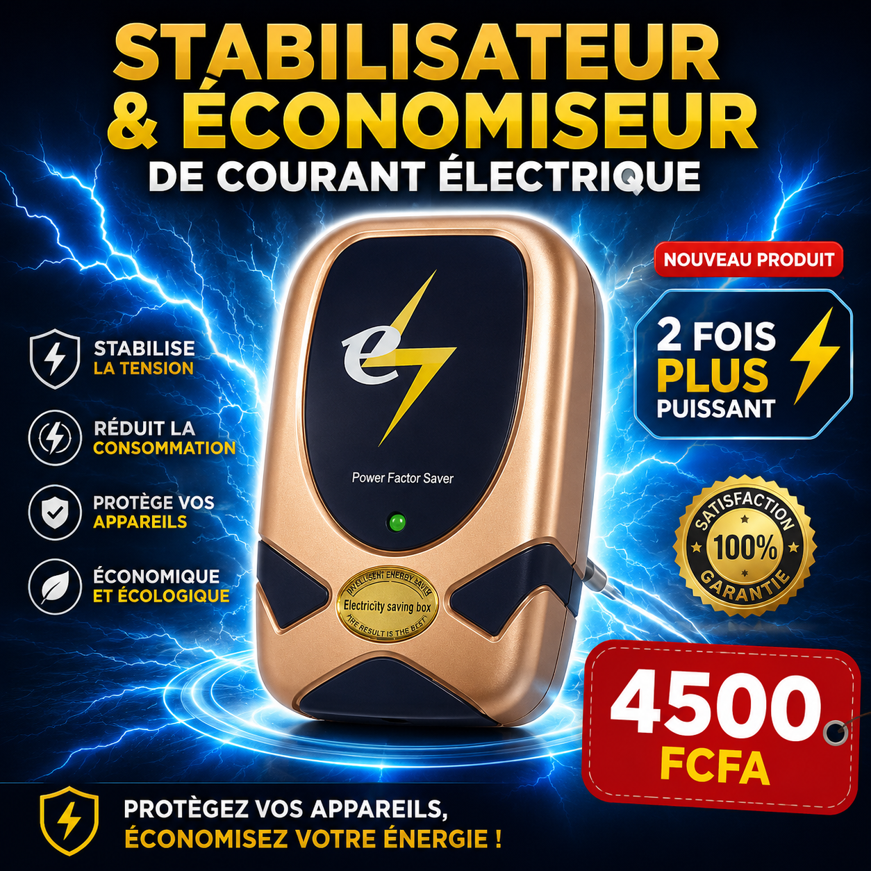 Economiseur & stabilisateur  de courant